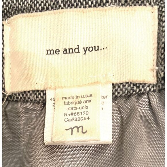 Vintage retro 1940s/50s look short sleeve tweed jacket, peplum, front tie, M - Picture 5 of 5